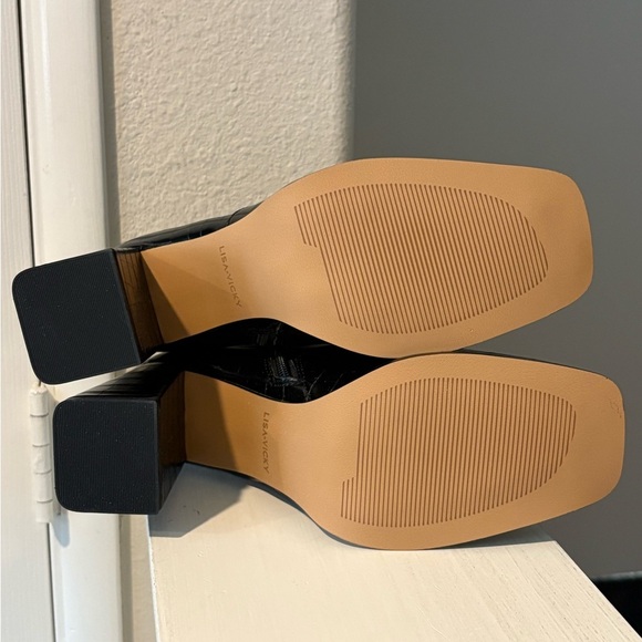 Lisa Vicky Craze Faux Leather Croc Bootie Womens 8.5 Black Embossed Square Toe - Picture 8 of 10